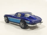 2006 Hot Wheels Corvette Stingray Split Window '63 Blue Die Cast Toy Car Vehicle