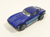 2006 Hot Wheels Corvette Stingray Split Window '63 Blue Die Cast Toy Car Vehicle