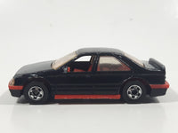 1991 Hot Wheels Peugeot 405 Black Die Cast Toy Car Vehicle