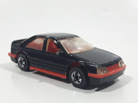 1991 Hot Wheels Peugeot 405 Black Die Cast Toy Car Vehicle