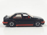 1991 Hot Wheels Peugeot 405 Black Die Cast Toy Car Vehicle