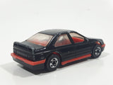 1991 Hot Wheels Peugeot 405 Black Die Cast Toy Car Vehicle