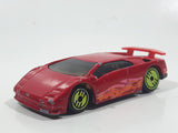 1993 Hot Wheels Revealers Lamborghini Diablo Red Die Cast Toy Exotic Sports Car Vehicle