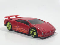 1993 Hot Wheels Revealers Lamborghini Diablo Red Die Cast Toy Exotic Sports Car Vehicle