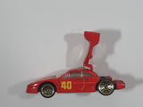 1997 Hot Wheels Ferrari F40 Red Die Cast Toy Dream Luxury Super Car Vehicle Opening Rear Mount Engine