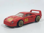 1997 Hot Wheels Ferrari F40 Red Die Cast Toy Dream Luxury Super Car Vehicle Opening Rear Mount Engine