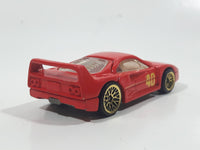 1997 Hot Wheels Ferrari F40 Red Die Cast Toy Dream Luxury Super Car Vehicle Opening Rear Mount Engine