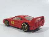 1997 Hot Wheels Ferrari F40 Red Die Cast Toy Dream Luxury Super Car Vehicle Opening Rear Mount Engine