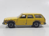 1982 Hot Wheels Aries Wagon Yellow Die Cast Toy Car Station Wagon Vehicle - Made in Hong Kong