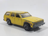 1982 Hot Wheels Aries Wagon Yellow Die Cast Toy Car Station Wagon Vehicle - Made in Hong Kong