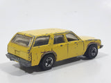 1982 Hot Wheels Aries Wagon Yellow Die Cast Toy Car Station Wagon Vehicle - Made in Hong Kong