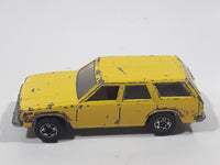 1982 Hot Wheels Aries Wagon Yellow Die Cast Toy Car Station Wagon Vehicle - Made in Hong Kong