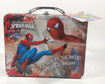 2012 Marvel Spider-Man Spider-Sense Tingling!!! Carry-All Embossed Tin Metal Lunch Box with Tags