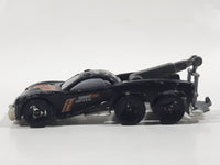 2002 Hot Wheels Tow Jam Flat Black Die Cast Toy Car Vehicle