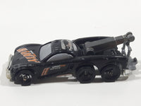 2002 Hot Wheels Tow Jam Flat Black Die Cast Toy Car Vehicle