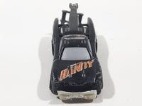 2002 Hot Wheels Tow Jam Flat Black Die Cast Toy Car Vehicle