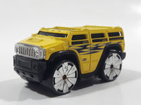 2004 Hot Wheels First Editions Blings Hummer H2 Yellow Die Cast Toy Car Vehicle