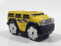 2004 Hot Wheels First Editions Blings Hummer H2 Yellow Die Cast Toy Car Vehicle