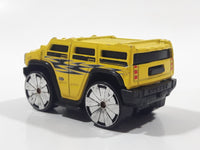 2004 Hot Wheels First Editions Blings Hummer H2 Yellow Die Cast Toy Car Vehicle