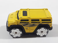 2004 Hot Wheels First Editions Blings Hummer H2 Yellow Die Cast Toy Car Vehicle