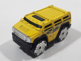 2004 Hot Wheels First Editions Blings Hummer H2 Yellow Die Cast Toy Car Vehicle