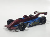 1999 Hot Wheels Thunderstreak Dark Red and Blue Die Cast Toy Race Car Vehicle