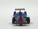 1999 Hot Wheels Thunderstreak Dark Red and Blue Die Cast Toy Race Car Vehicle