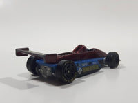 1999 Hot Wheels Thunderstreak Dark Red and Blue Die Cast Toy Race Car Vehicle