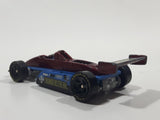 1999 Hot Wheels Thunderstreak Dark Red and Blue Die Cast Toy Race Car Vehicle