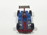 1999 Hot Wheels Thunderstreak Dark Red and Blue Die Cast Toy Race Car Vehicle