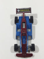 1999 Hot Wheels Thunderstreak Dark Red and Blue Die Cast Toy Race Car Vehicle