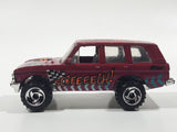 1997 Hot Wheels Biff! Bamm! Boom! Range Rover Dark Magenta Pink Die Cast Toy Car Vehicle