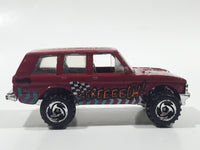 1997 Hot Wheels Biff! Bamm! Boom! Range Rover Dark Magenta Pink Die Cast Toy Car Vehicle