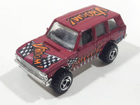 1997 Hot Wheels Biff! Bamm! Boom! Range Rover Dark Magenta Pink Die Cast Toy Car Vehicle