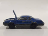 Vintage Majorette No. 217 Ford Thunderbird Dark Blue 1/67 Scale Die Cast Toy Car Vehicle With Opening Hood