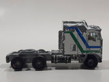Vintage 1981 Yatming No. 1404 JRI Univ Studios Kenworth K100 COE Aerodyne 108 Semi Tractor Truck White Die Cast Toy Car Vehicle