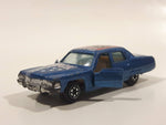 Vintage Yatming No. 1053 Cadillac Fleetwood Brougham #53 Rock and Roll Blue Die Cast Toy Car Vehicle with Opening Doors