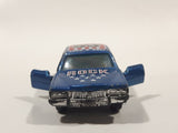 Vintage Yatming No. 1053 Cadillac Fleetwood Brougham #53 Rock and Roll Blue Die Cast Toy Car Vehicle with Opening Doors