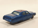 Vintage Yatming No. 1053 Cadillac Fleetwood Brougham #53 Rock and Roll Blue Die Cast Toy Car Vehicle with Opening Doors