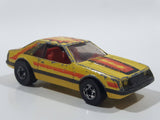 1980 Hot Wheels 1979 Ford Mustang Yellow Die Cast Toy Car Vehicle