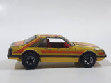 1980 Hot Wheels 1979 Ford Mustang Yellow Die Cast Toy Car Vehicle