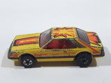 1980 Hot Wheels 1979 Ford Mustang Yellow Die Cast Toy Car Vehicle