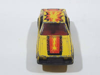 1980 Hot Wheels 1979 Ford Mustang Yellow Die Cast Toy Car Vehicle