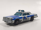 Vintage 1984 Matchbox Superfast Plymouth Gran Fury G12 Police Cop White Die Cast Toy Car Vehicle