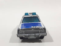 Vintage 1984 Matchbox Superfast Plymouth Gran Fury G12 Police Cop White Die Cast Toy Car Vehicle