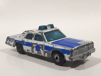 Vintage 1984 Matchbox Superfast Plymouth Gran Fury G12 Police Cop White Die Cast Toy Car Vehicle