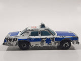 Vintage 1984 Matchbox Superfast Plymouth Gran Fury G12 Police Cop White Die Cast Toy Car Vehicle