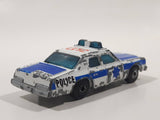 Vintage 1984 Matchbox Superfast Plymouth Gran Fury G12 Police Cop White Die Cast Toy Car Vehicle