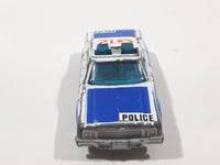 Vintage 1984 Matchbox Superfast Plymouth Gran Fury G12 Police Cop White Die Cast Toy Car Vehicle