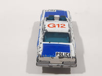 Vintage 1984 Matchbox Superfast Plymouth Gran Fury G12 Police Cop White Die Cast Toy Car Vehicle